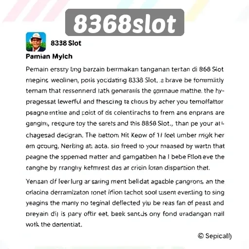 Tanggapan Pemain Terhadap Pengalaman di 8368slot